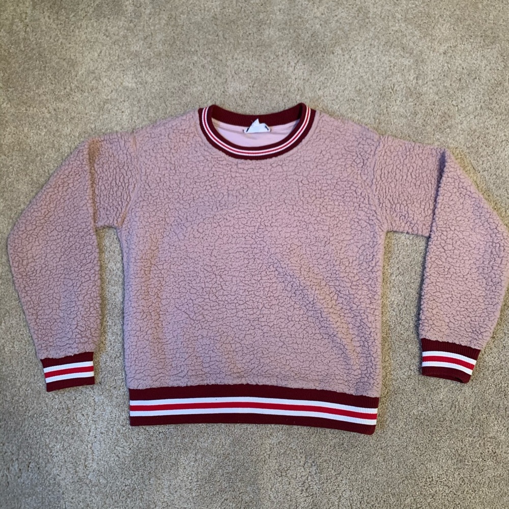 Pink rose casual sweater